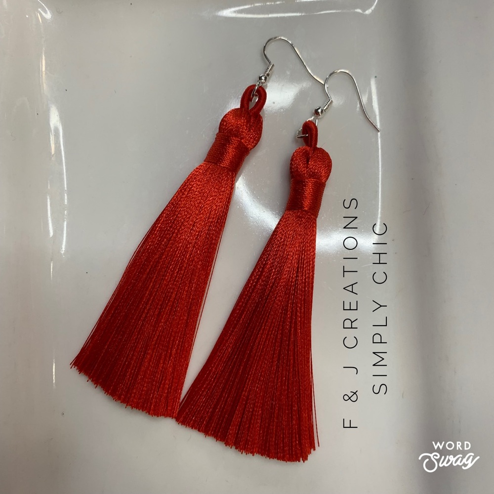 Silk Tassel Earrings